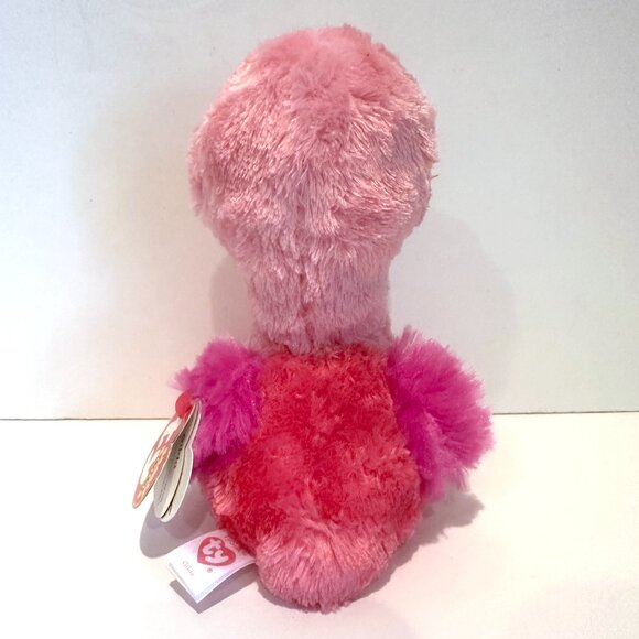 Ty Beanie Boos GILDA the Pink Flamingo Plush 6.25” with Tag - Picture 5 of 14